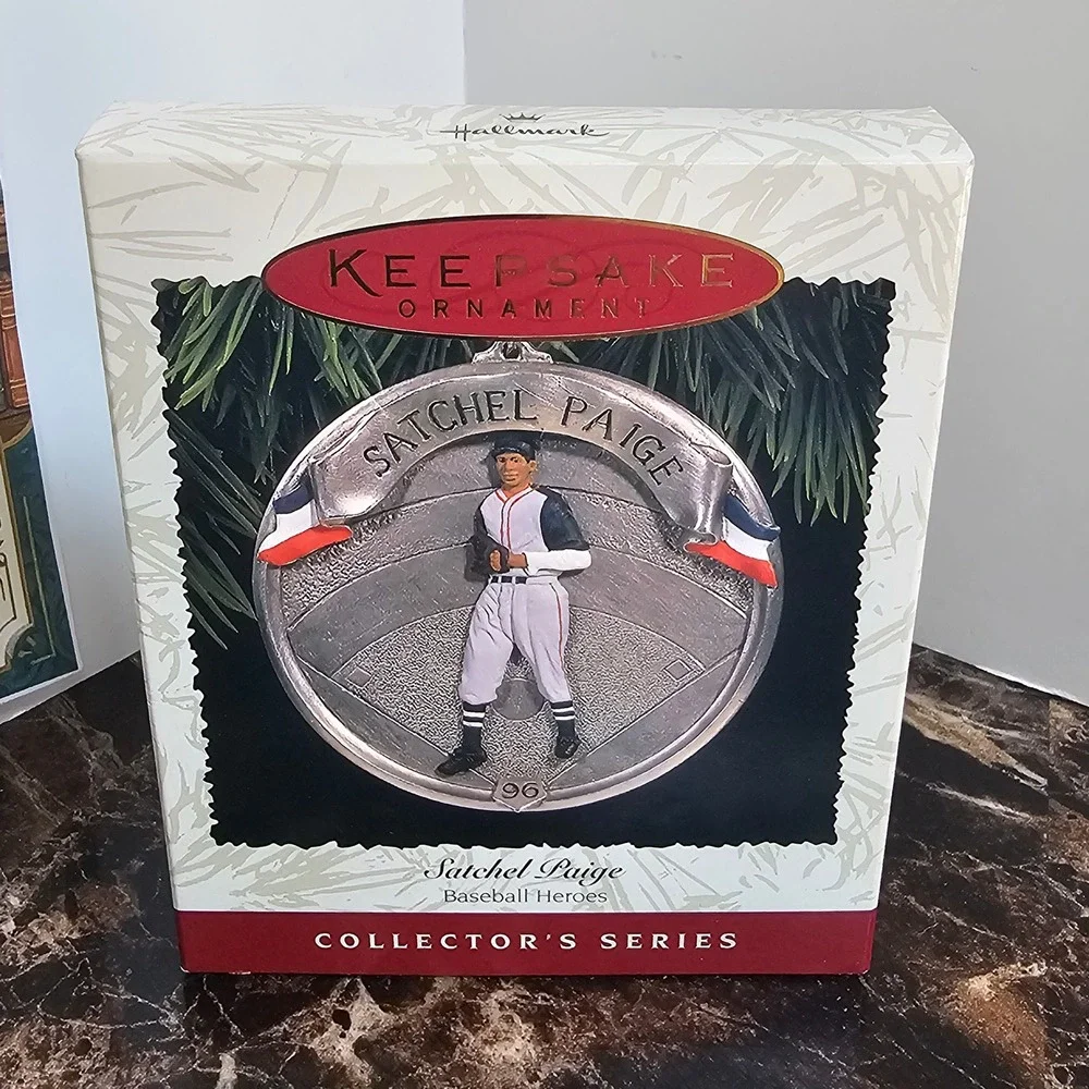 Hallmark Keepsake Ornament 1996 Satchel Paige Baseball Heroes Collector Series